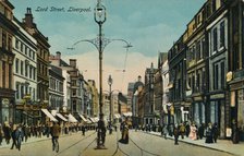 Lord Street, Liverpool, c1910. Artist: Unknown.