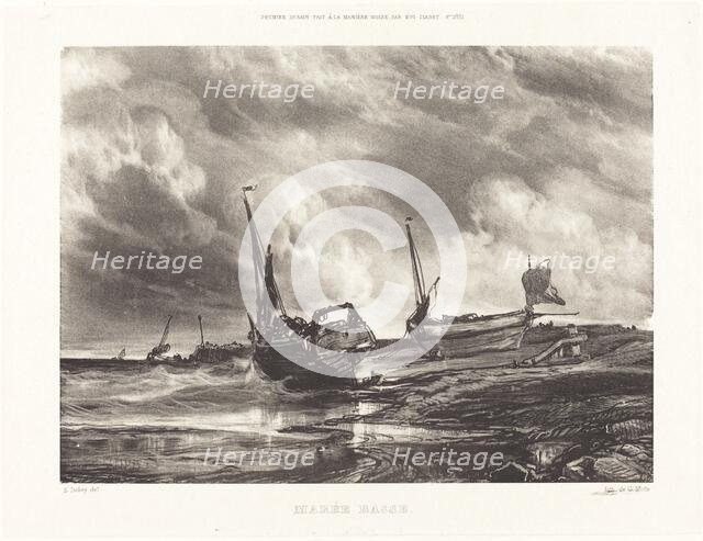 Marée Basse (Low Tide), 1831. Creator: Eugene Isabey.