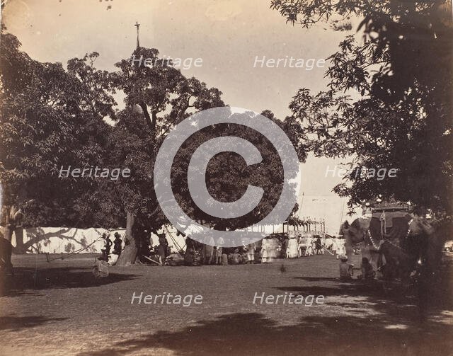 Durbar Held at Governor General's Camp,1859. Creator: Unknown.