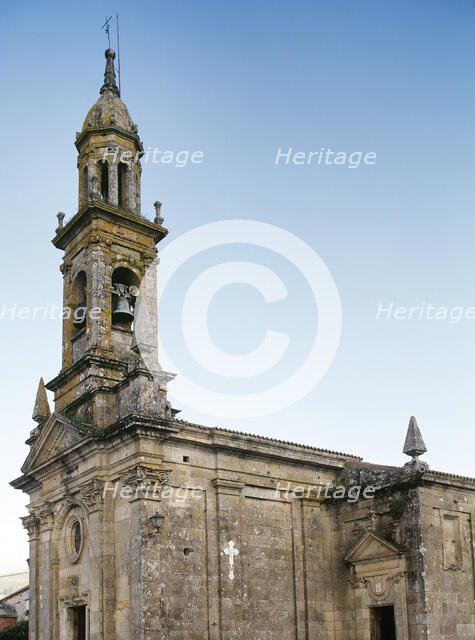 Church of St Columba de Carnota, Carnota, La Coruña province, Galicia, Spain, 18th century, (2000).  Creator: LTL.