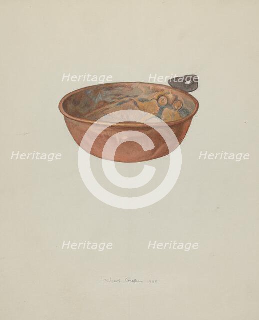 Child's Porringer, 1938. Creator: Jacob Gielens.