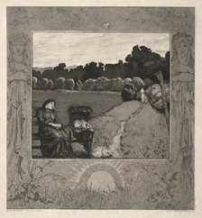 Child, from On Death, Part I, Opus XI (Kind, Vom Tode, Erster Teil, Opus XI), 1889. Creator: Max Klinger (German, 1857-1920).