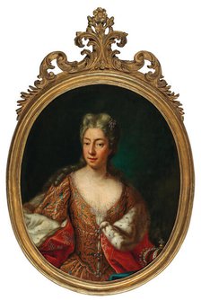 Portrait of Princess Anne Marie d'Orléans (1669-1728), Duchess of Savoy. Creator: Clementi, Maria Giovanna, (La Clementina) (1692-1761).