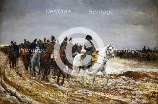 1814. Campagne de France (French Campaign), 1864. Artist: Meissonier, Ernest Jean Louis (1815-1891)