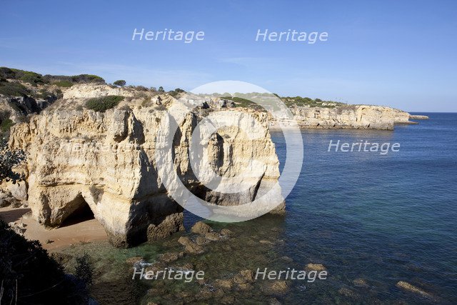 Coastal view, Algarve, Portugal, 2009. Artist: Samuel Magal