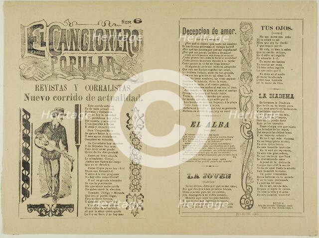 The Popular Songbook, no. 6, n.d. Creator: José Guadalupe Posada.