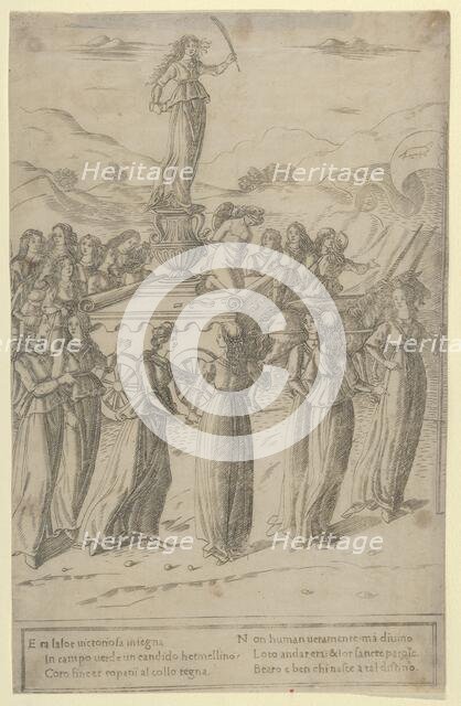 The Triumph of Chastity, ca. 1480-90. Creator: Francesco Rosselli.