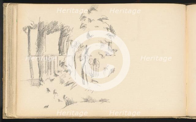 Near the Pool at Jas de Bouffan, 1883/1887. Creator: Paul Cezanne.