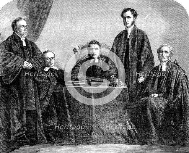 The Bishops of the Five Dioceses of the United Church of England and Ireland in Canada, 1862. Creator: Unknown.