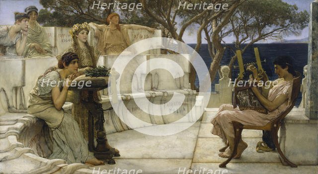 Sappho and Alcaeus, 1881. Creator: Sir Lawrence Alma-Tadema.