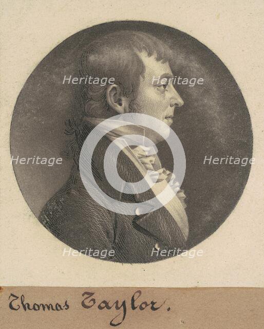 Thomas Taylor, 1808. Creator: Charles Balthazar Julien Févret de Saint-Mémin.