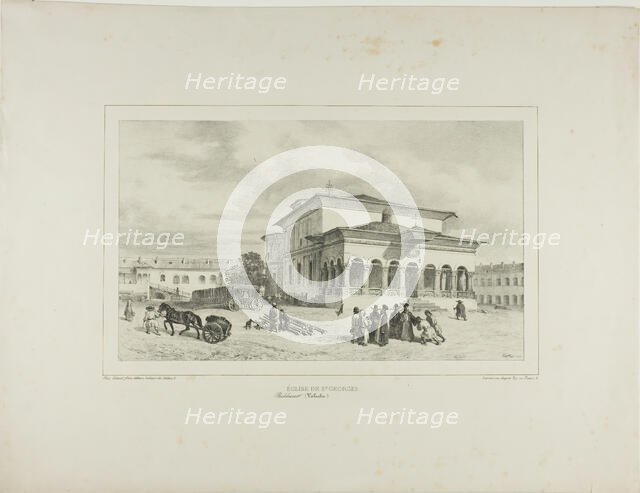 Church of St. George, Bucharest, Wallachia, July 13, 1837, 1839. Creator: Auguste Raffet.