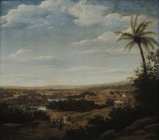 View of a sugar cane mill, 1660s. Creator: Post, Frans Jansz. (1612-1680).