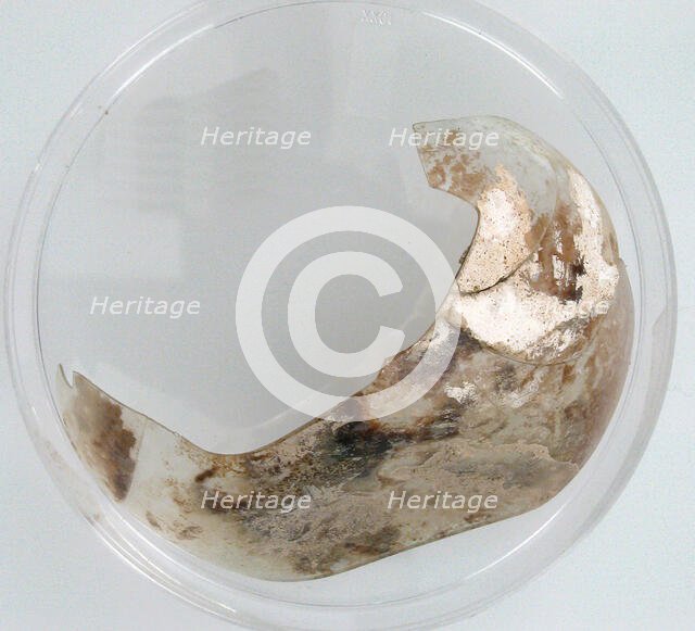 Glass Fragment, Coptic, 4th century. Creator: Unknown.