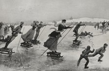 A new "sport" - popular amusements, Germany, 1898.  Creator: Unknown.