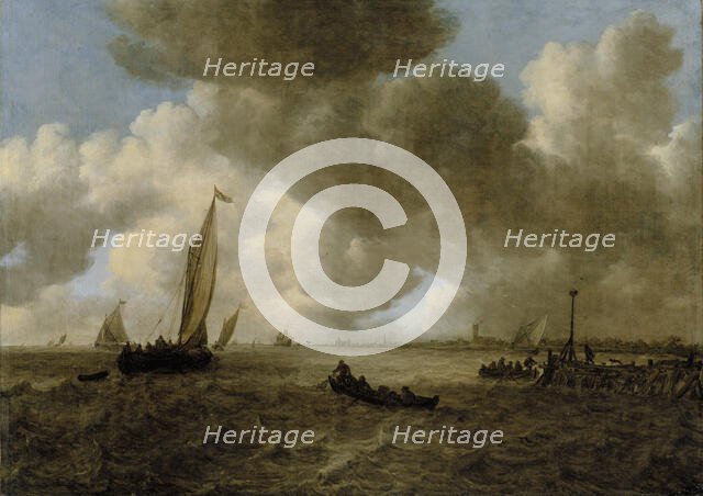 A Stormy Seascape, 1655. Creator: Jan van Goyen.