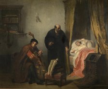 The Awakening of Michel de Montaigne, 1847. Creator: Edouard Jean Conrad Hamman.