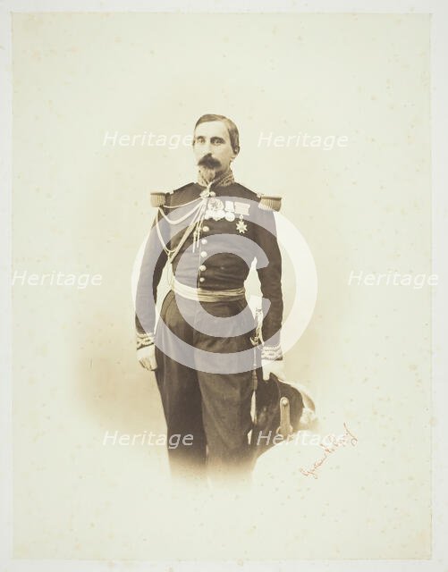 Untitled [French officer], 1857. Creator: Gustave Le Gray.