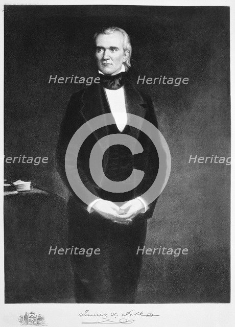 James K Polk, 11th President of the United States of America, (1901). Artist: Unknown
