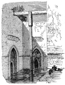 Nilometer on the island of Roda, Cairo, Egypt, c1895. Artist: Unknown