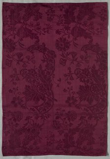 Length of Silk Damask Textile, early 1700s. Creator: Unknown.