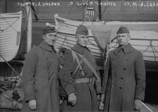 Capt. O.J. Golden, Lt. L.G. McConkie, Lt. M.J. Cross, between c1915 and c1920. Creator: Bain News Service.