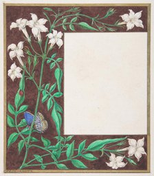 Floral Border Design, 1830-62. Creator: Freeman Gage Delamotte.
