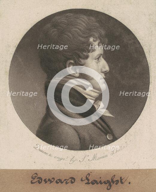 Edward Laight, 1807. Creator: Charles Balthazar Julien Févret de Saint-Mémin.