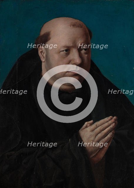 Portrait of a Monk in Prayer. Creator: French Painter (ca. 1500).