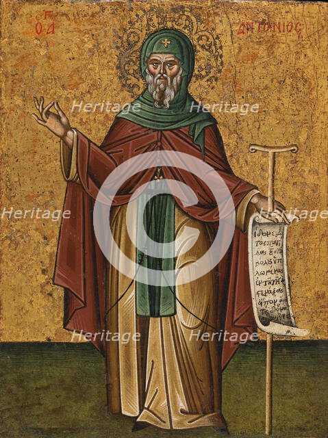 Saint Anthony. Creator: Cretan School.