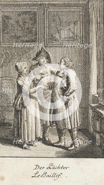 Illustration for 'Wedding Proposals', 1780. Creator: Daniel Nikolaus Chodowiecki.