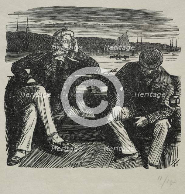 Lady Nelly - the Flirt, 1869. Creator: Charles Samuel Keene (British, 1823-1891).