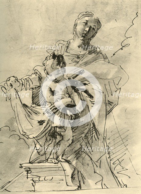 'Madonna and Child', mid 18th century, (1928). Artist: Giovanni Battista Tiepolo.