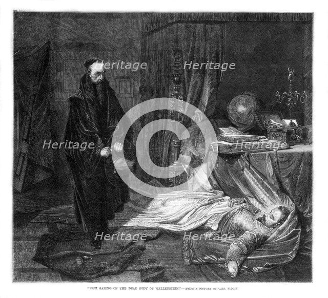 'Seni Gazing on the Body of Wallenstein', 1864. Artist: Unknown