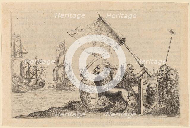 Lions Protecting the Garden of the United Provinces, 1634. Creator: Willem Basse.