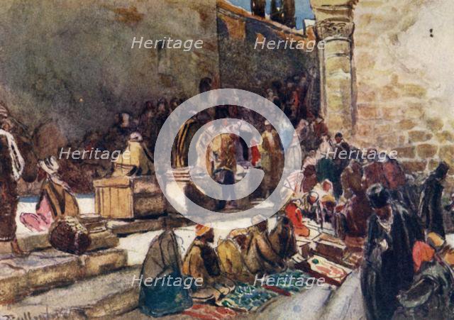 'Entrance to the Forecourt of the Church of the Holy Sepulchure. - Jerusalem', 1902. Creator: John Fulleylove.