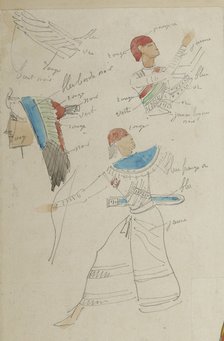 Costume design for the opera Aida by Giuseppe Verdi, Paris, Théâtre national de l'Opéra, 22.03.1880,