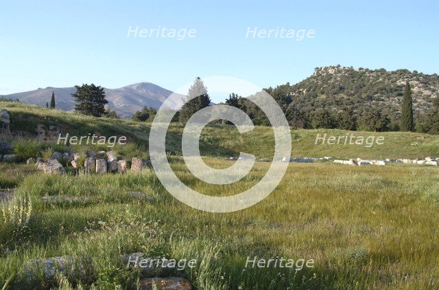 The theatre at Eretria, Greece. Artist: Samuel Magal