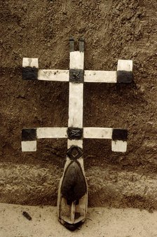 Wooden mask, Pays Dogon, Mali, 1990. Creator: Amanda Waite.