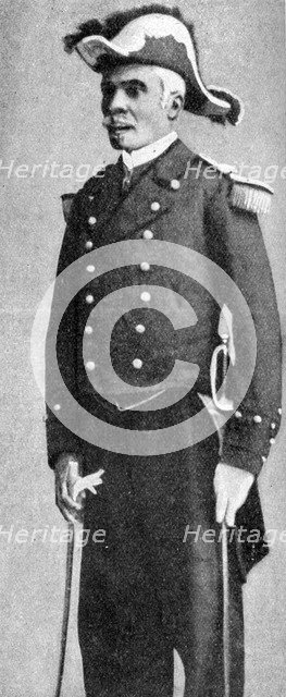 François C. Antoine Simon, president of Haiti, dressed as an admiral, 1922. Artist: Unknown