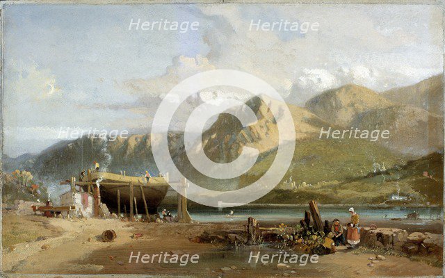 'Scene on the Traeth Bach, North Wales', 1845-1867. Artist: W Williams