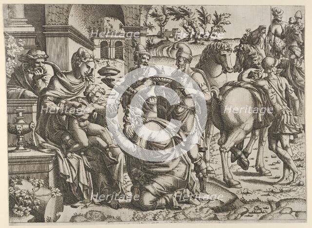 Adoration of the Magi, ca. 1545. Creator: Jean Mignon.