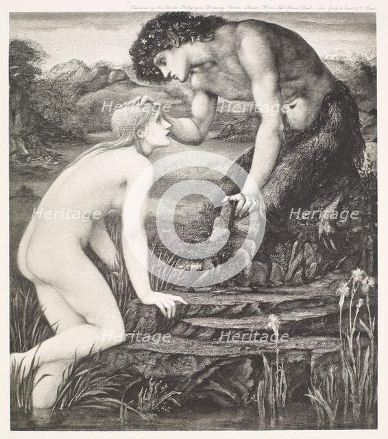 Pan and Psyche, c1870s, (1900). Creator: Unknown.