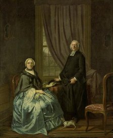 Portrait of Petrus Bliek, Remonstrant Minister in Amsterdam, with his Wife Cornelia Drost, 1771. Creator: Hendrik Pothoven.