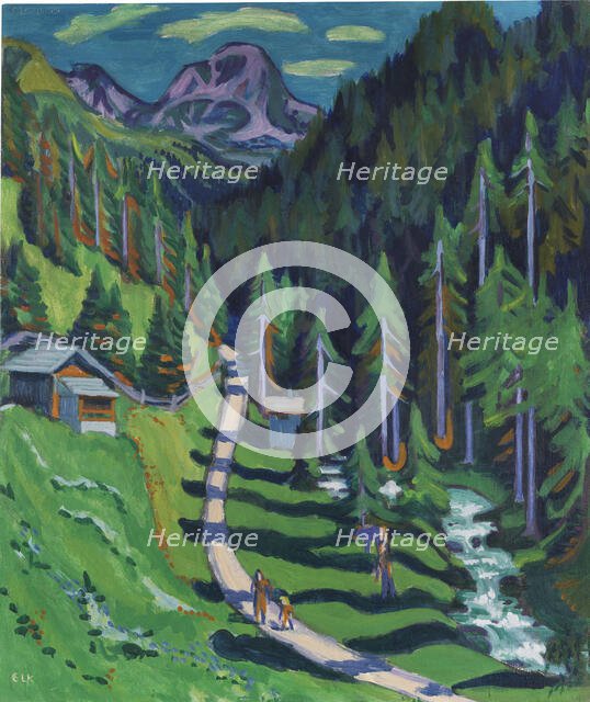 Sertigweg, 1937. Creator: Kirchner, Ernst Ludwig (1880-1938).