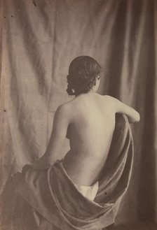 [Seated Female Nude], 1853-54. Creator: Eugène Durieu.