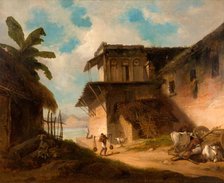Bengal Village Scene, 1821. Creator: George Chinnery.
