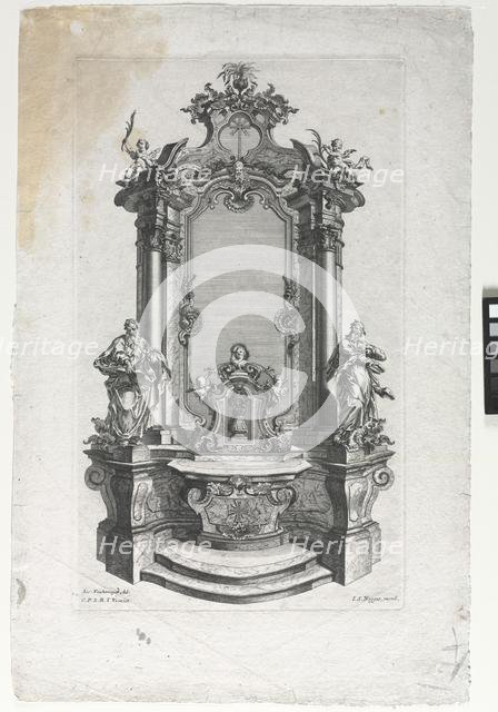 Model for Altar for Woodcarvers. Creator: Gottfried Bernhard Götz (German, 1708-1774).