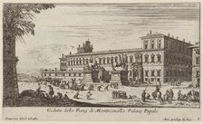 Veduta della Piaza di Montecavallo, 1640-1660. Creator: Israel Silvestre.