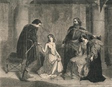 'Scene from "Hamlet" - King, Ophelia, and Laertes', 1852. Creator: Unknown.